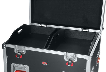 Gator Cases G-TOUR Series Equipment Storage Case / Cable Trunk with Heavy Duty Casters, Adjustable Dividers and Storage Trays, Truck Pack Size; 30" x 22" x 22" (G-TOURTRK302212)