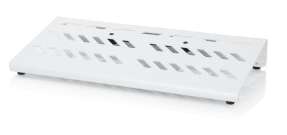 Gator Cases Aluminum Guitar Pedal Board with Carry Bag; Large: 23.75" x 10.66" | White (GPB-BAK-WH)