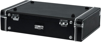 Gator Cases Gig Box Jr. Pedal Board with Built in 3x Guitar Stand | Fits Most Electric and Acoustic Guitars; Pedal Surface 21.5" x 15" (GW-GIGBOXJR)