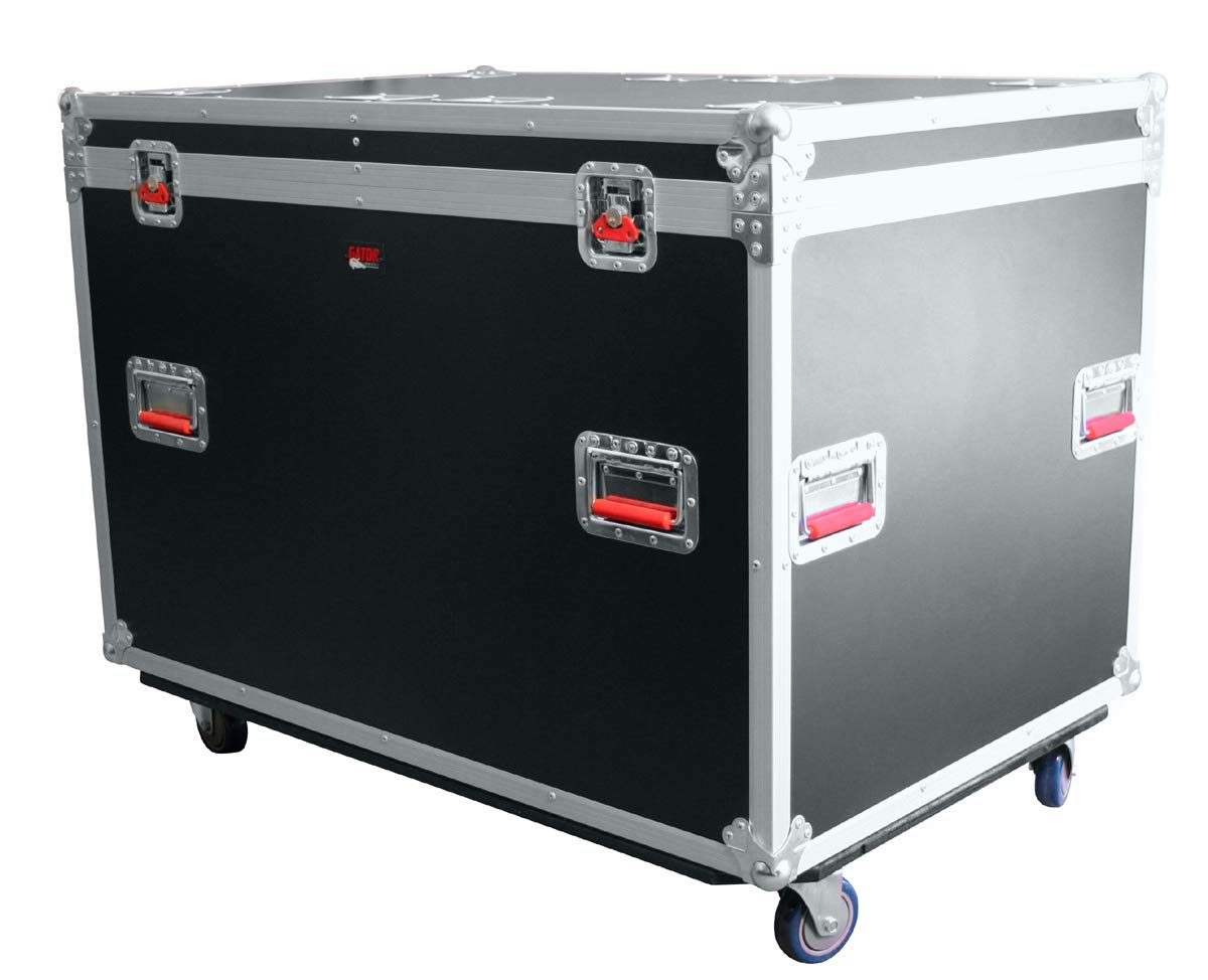 Gator Cases G-TOUR Series Equipment Storage Case / Cable Trunk with Heavy Duty Casters, Adjustable Dividers and Storage Trays, Truck Pack Size; 45" x 30" x 30" (G-TOURTRK453012)