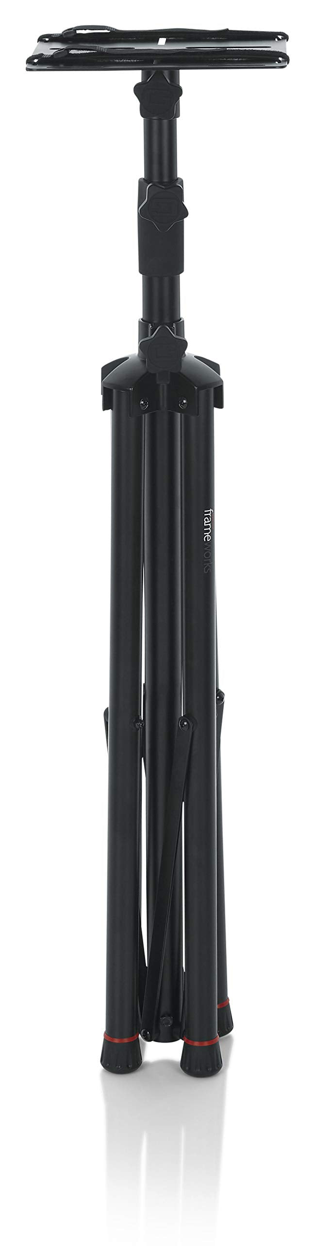 Gator Frameworks Deluxe Quad-Pod Lighting Stand with Automatic Lift; Fits Moving Head Lights up to 250 Class (GFW-LIGHTMH250-25)