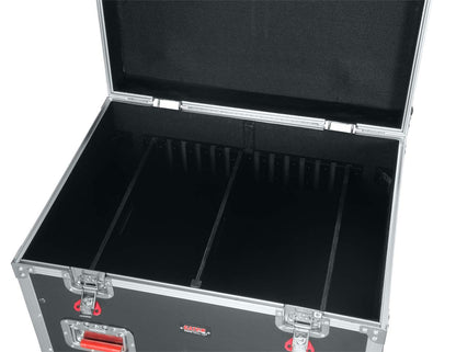 Gator Cases G-TOUR Series Equipment Storage Case / Cable Trunk with Heavy Duty Casters, Adjustable Dividers and Storage Trays, Truck Pack Size; 30" x 22" x 22" (G-TOURTRK302212)