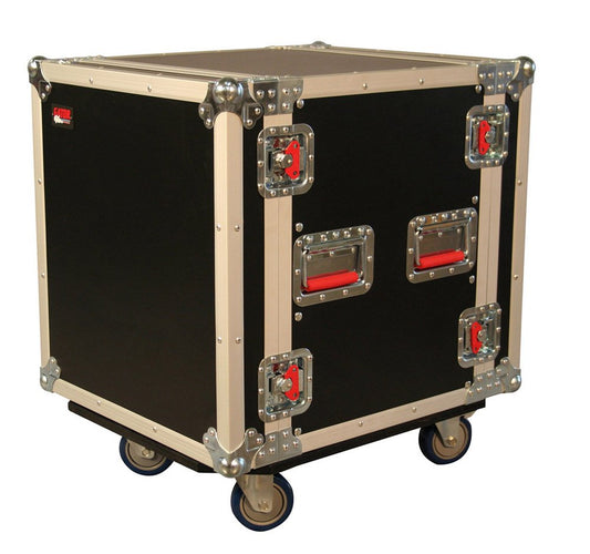 Gator Cases G-TOUR Deep Audio Road Rack with Heavy-Duty Casters and Tour Grade Hardware; 24" Rackable Depth, 12U (G-TOUR 12U CAST)