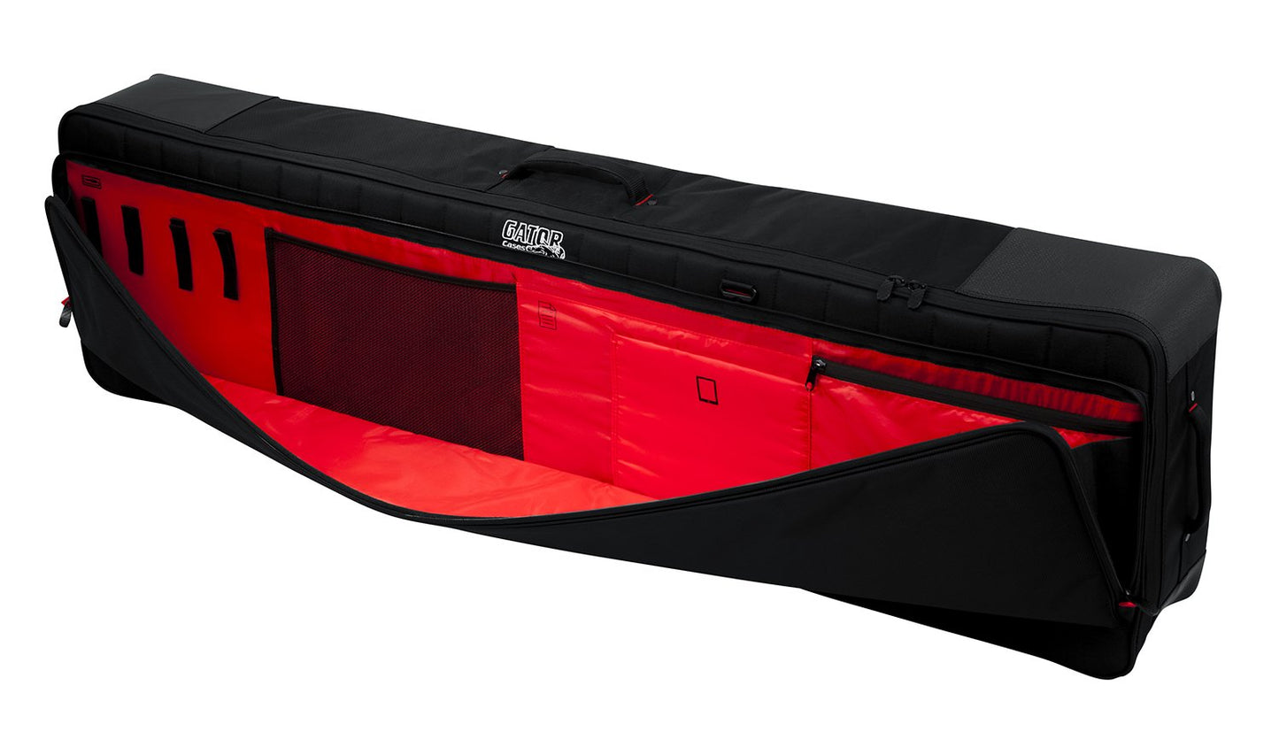 Gator Cases Pro-Go Ultimate Keyboard Gig Bag with Removable Backpack Straps; Fits Slim Extra Long 88-Note Keyboards (G-PG-88SLIMXL)