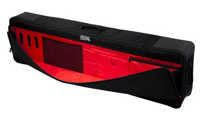 Gator Cases Pro-Go Ultimate Keyboard Gig Bag with Removable Backpack Straps; Fits Slim Extra Long 88-Note Keyboards (G-PG-88SLIMXL)