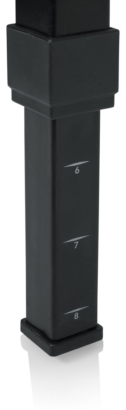 Gator Frameworks Adjustable T-Stand Folding Workstation or Keyboard Stand; Weight Capacity of 250lbs; (GFW-UTL-WS250)