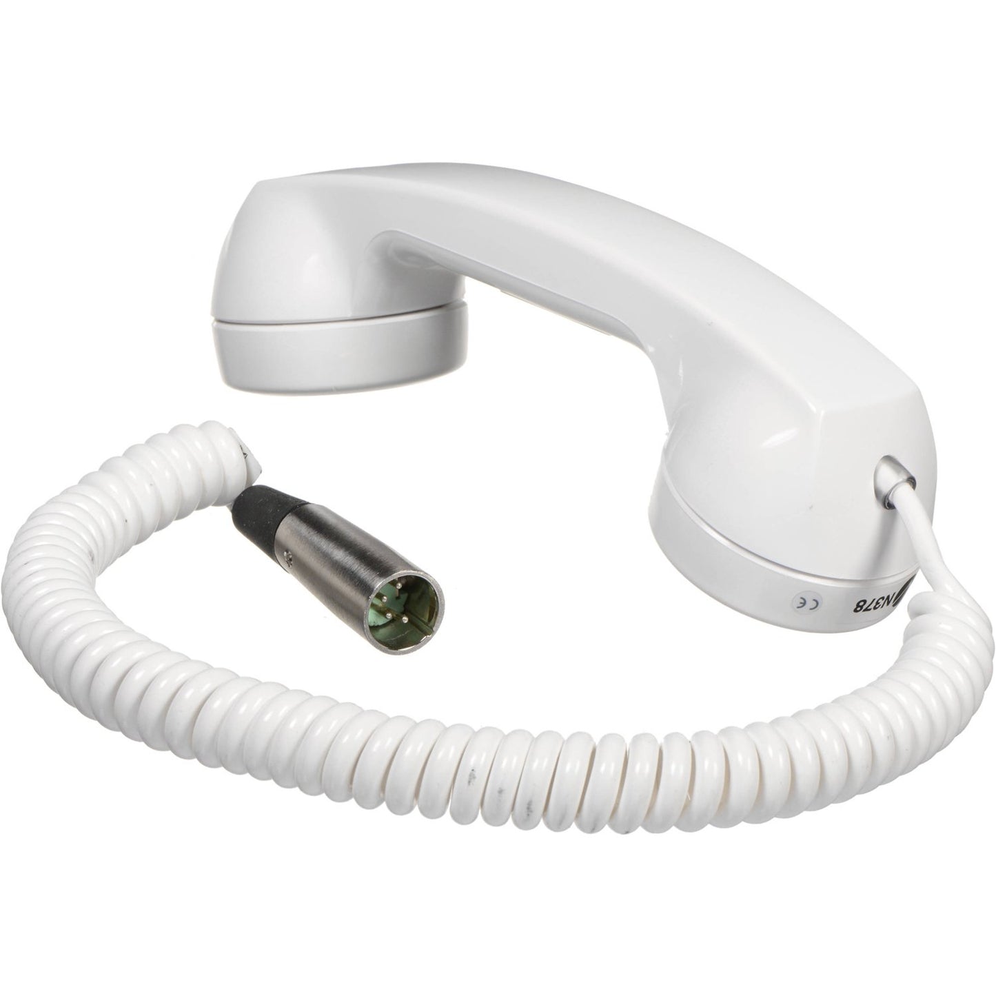 Telephone Style Ptt Handset with Metal Hanger Bracket, 200 Ohm Impedence, 4Ft (1