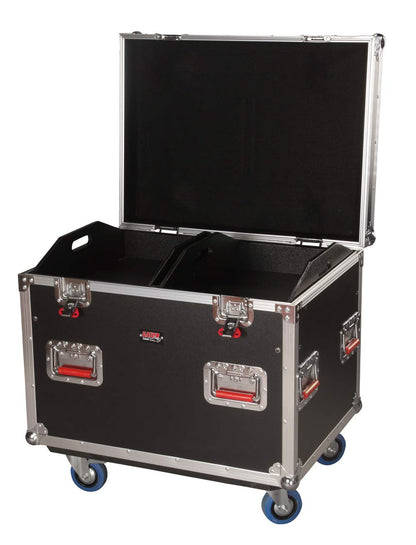 Gator Cases G-TOUR Series Equipment Storage Case / Cable Trunk with Heavy Duty Casters, Adjustable Dividers and Storage Trays, Truck Pack Size; 30" x 22" x 22" (G-TOURTRK302212)