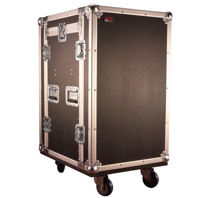 Gator Cases G-TOUR Audio Road Rack with Heavy-Duty Casters and Tour Grade Hardware; 10U Pop-Up Top and 12U Side (G-TOUR 10X12 PU)
