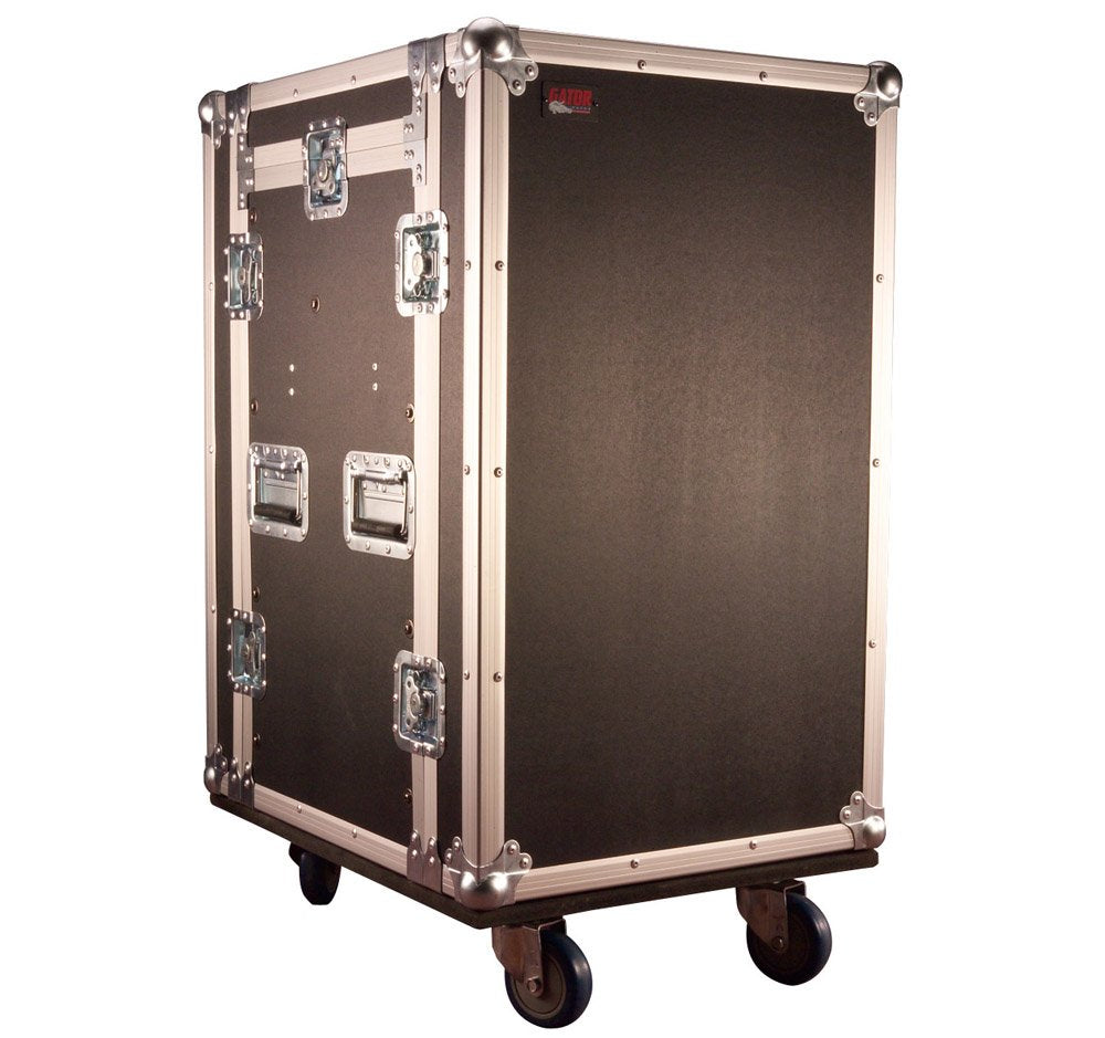 Gator Cases G-TOUR Audio Road Rack with Heavy-Duty Casters and Tour Grade Hardware; 10U Pop-Up Top and 14U Side (G-TOUR 10X14 PU)