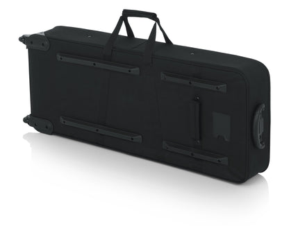 Gator Lightweight Case with Retractable Pull Handle and Wheels Fits Standard 49 Note Keyboards and Electric Pianos (GK-49)