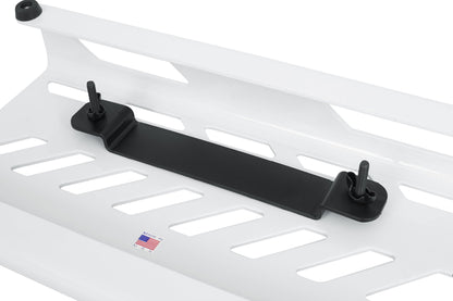 Gator Cases Aluminum Guitar Pedal Board with Carry Bag; Small: 15.75" x 7" | White (GPB-LAK-WH)