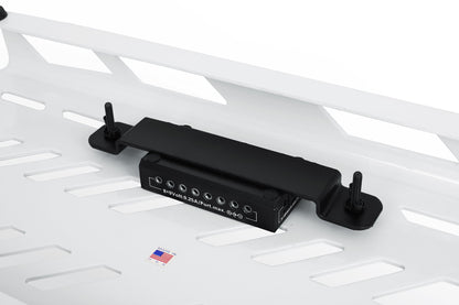 Gator Cases Aluminum Guitar Pedal Board with Carry Bag; Large: 23.75" x 10.66" | White (GPB-BAK-WH)