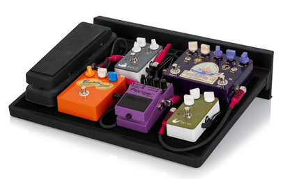 Gator Cases Guitar Effects Pedal Board with Tote Bag, Velcro Surface, and G-BUS Multi-Output Power Supply; Standard Size: 16.5" x 12" (GPT-BL-PWR)