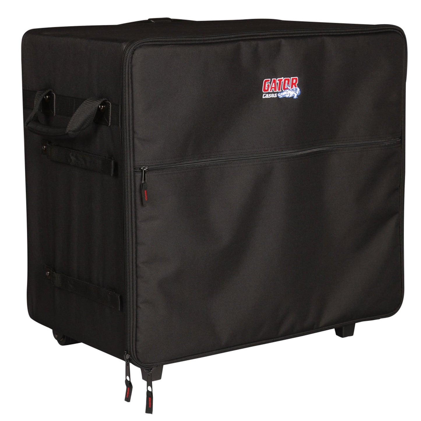 Gator Cases Transport Series Speaker Case with Retractable Pull Handle and Wheels; Fits Small PA Systems (G-PA TRANSPORT-SM)
