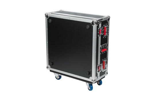 Gator Cases G-TOUR ATA Style Road Case - Custom Fit for Allen and Heath QU24 Mixer with Dog House and Heavy Duty 4" Casters; (G-TOURQU24)