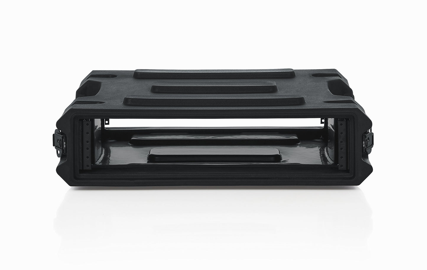 Gator Cases Pro Series Rotationally Molded 2U Rack Case with Standard 19" Depth; Made in USA (G-PRO-2U-19), Black (GPRO2U19)