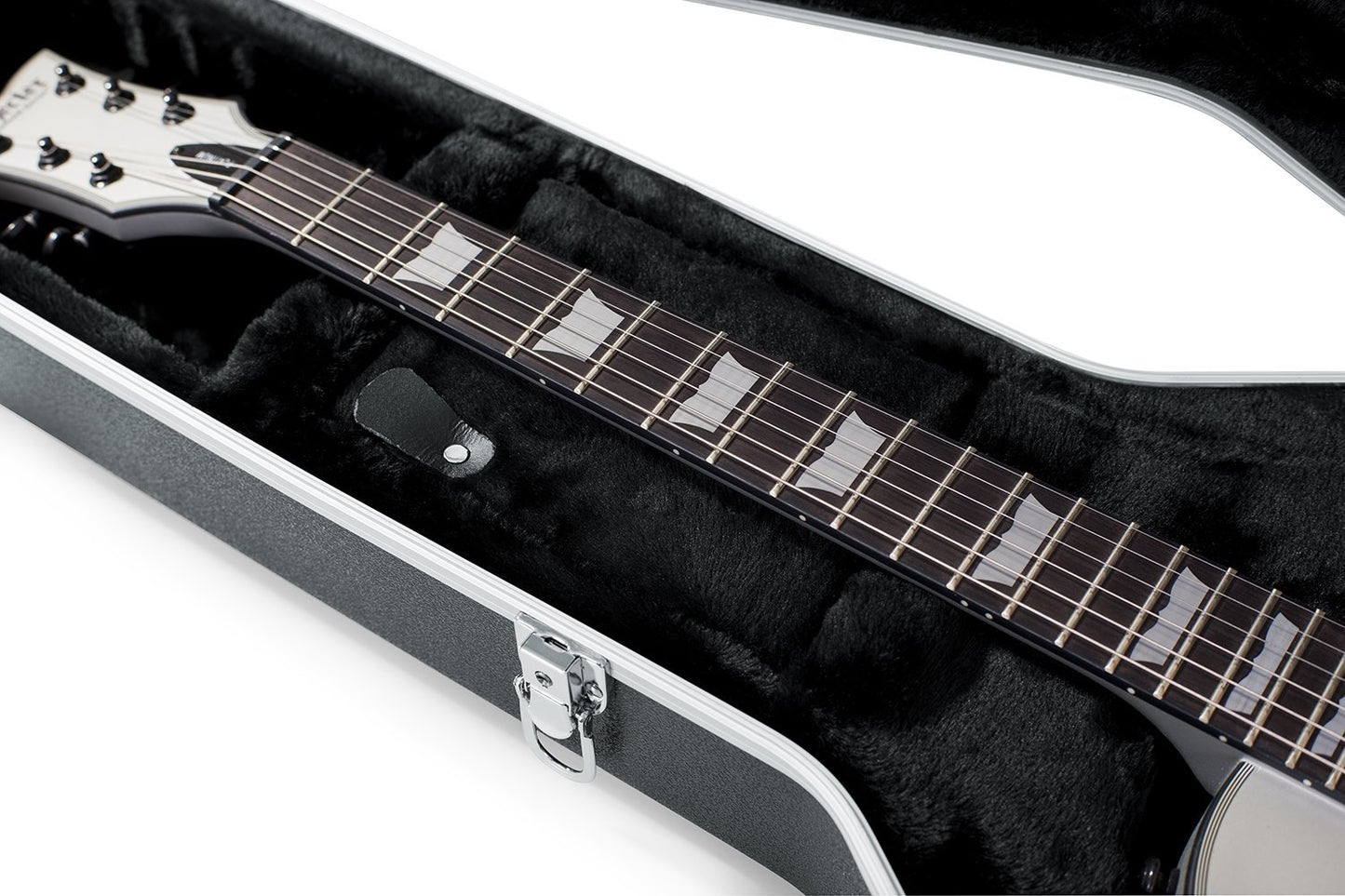 Gator Cases Deluxe ABS Molded Case for Les Paul Single-Cutaway Electric Guitars (GC-LPS) Black