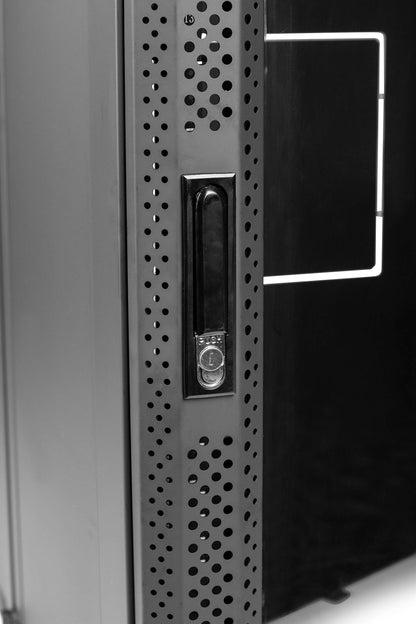 Gator Rackworks Sectional Wall Rack with Glass Door; 18U with 21" Rackable Depth (GRW2018509)