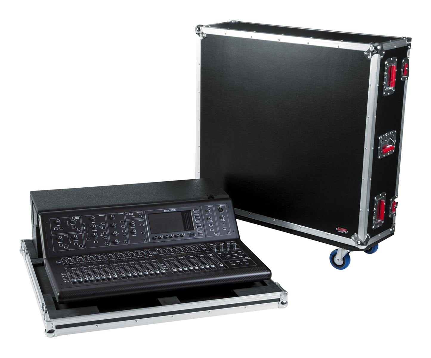 Gator Cases G-TOUR ATA Style Road Case - Custom Fit for Midas M32 Mixer with Dog House and Heavy Duty 4" Casters; (G-TOUR M32)