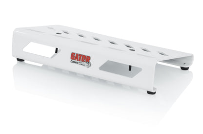 Gator Cases Aluminum Guitar Pedal Board with Carry Bag; Small: 15.75" x 7" | White (GPB-LAK-WH)