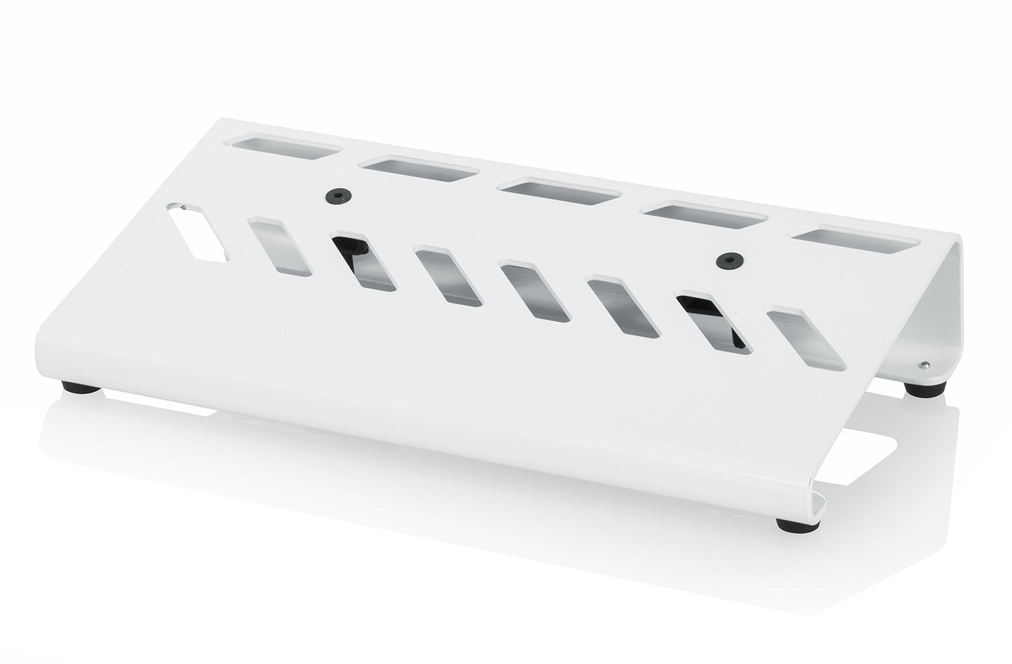 Gator Cases Aluminum Guitar Pedal Board with Carry Bag; Small: 15.75" x 7" | White (GPB-LAK-WH)