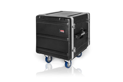 Gator Cases Lightweight ATA Molded Console Rack Case with Heavy Duty Casters; 21" Rackable Depth, 10U (GRC-BASE-10)
