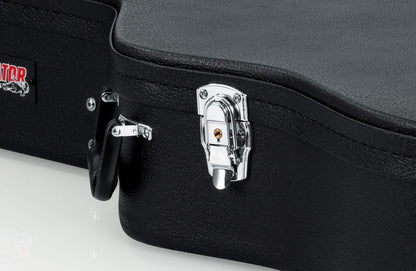 Gator Cases Hard-Shell Wood Case for 6 or 12 String Acoustic Dreadnought Guitars (GWE-DREAD 12)