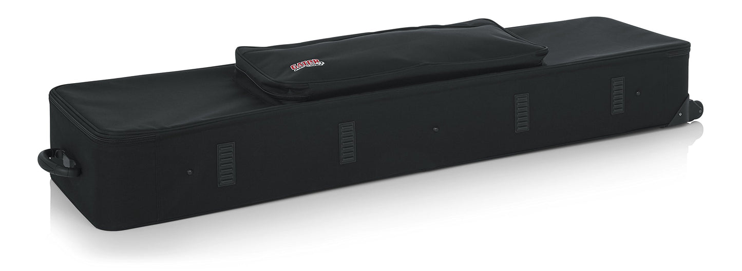 Gator Cases Lightweight Rolling Keyboard Case for Slim Extra Long 88 Note Keyboards and Electric Pianos (GK-88 SLXL)