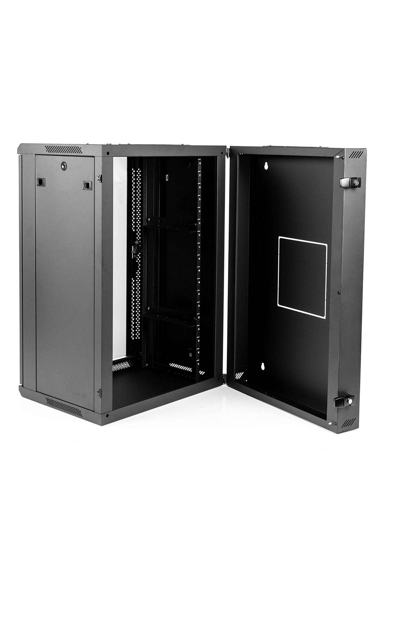 Gator Rackworks Sectional Wall Rack with Glass Door; 18U with 21" Rackable Depth (GRW2018509)