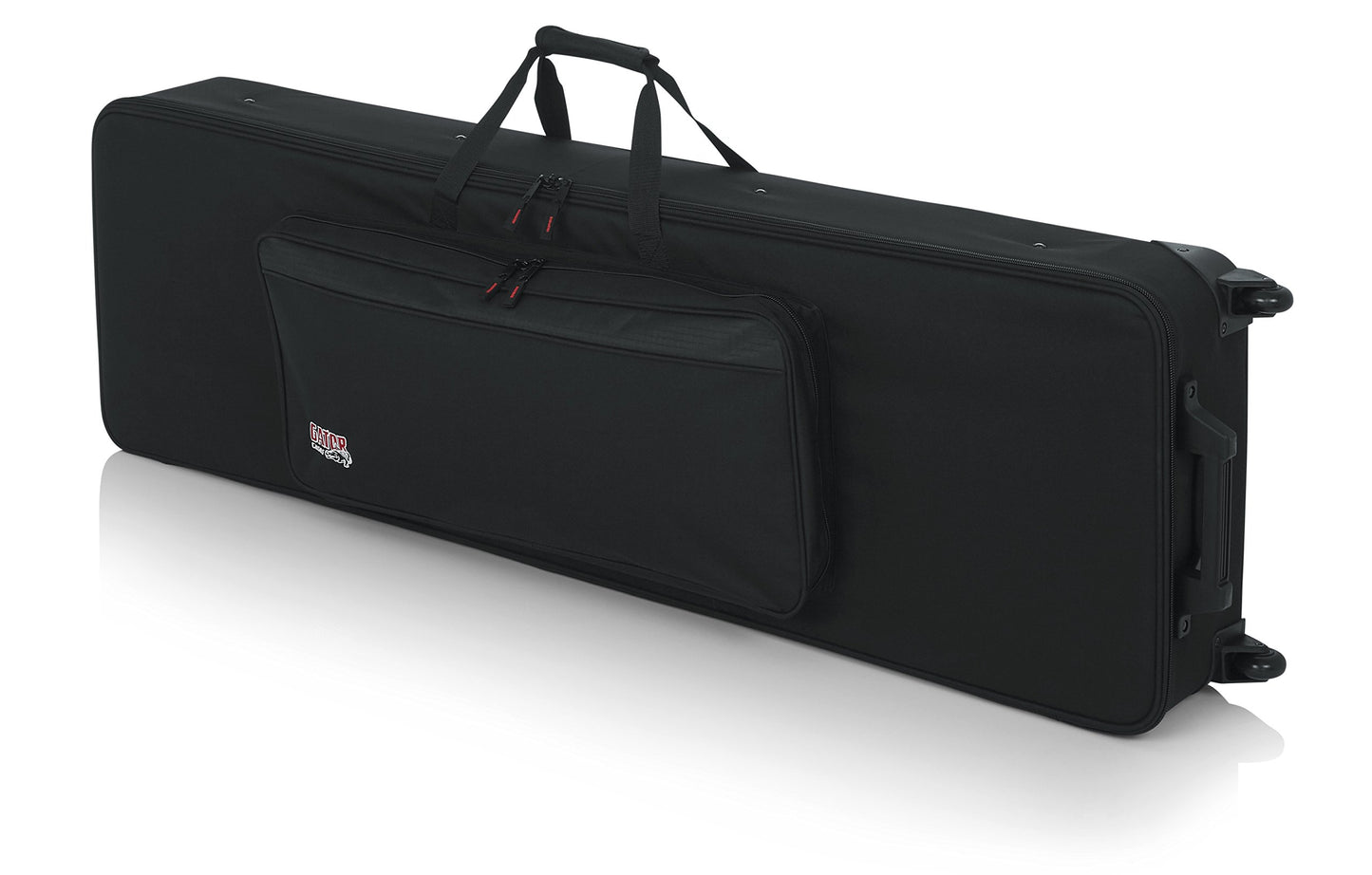 Gator GKB-88-SLIM Cases Lightweight Rolling Keyboard Case for Slim 88 Note Keyboards and Electric Pianos (GK-88 SLIM), Slim 88-Note, Black