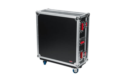 Gator Cases G-TOUR ATA Style Road Case - Custom Fit for Allen and Heath QU24 Mixer with Dog House and Heavy Duty 4" Casters; (G-TOURQU24)