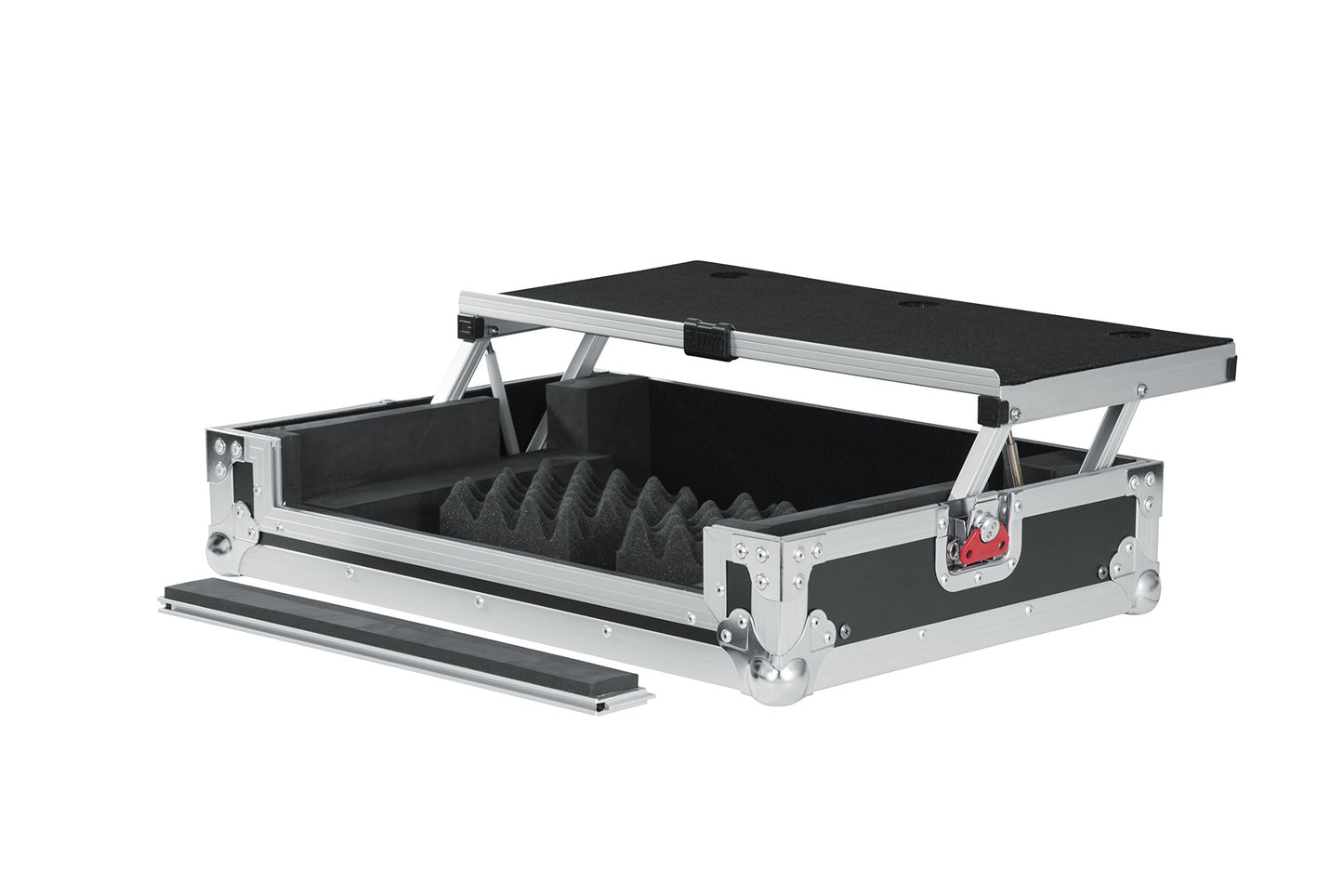 Gator Cases G-TOUR Series DJ Controller Road Case with Sliding Laptop Platform - Universal Fit for Small Controllers; (G-TOURDSPUNICNTLC)