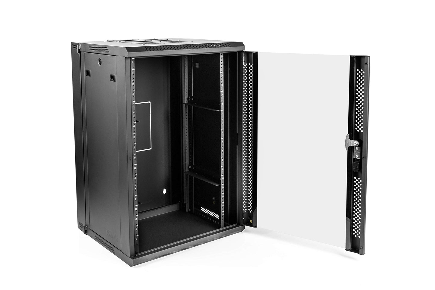 Gator Rackworks Sectional Wall Rack with Glass Door; 18U with 21" Rackable Depth (GRW2018509)