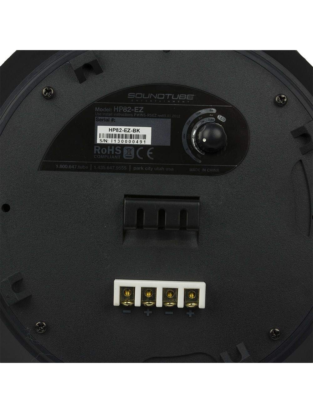 SoundTube HP82-EZ 8" Open-Ceiling Hanging Pendant-Mount Speaker (White)