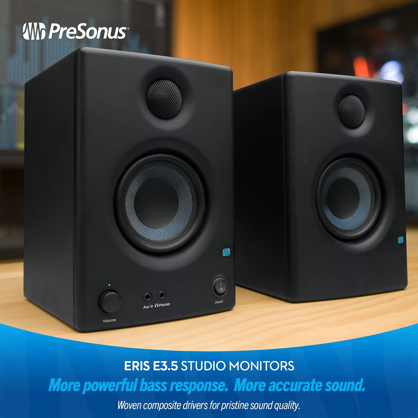 PreSonus Eris E3.5-3.5" Near Field Studio Monitor (Pair)