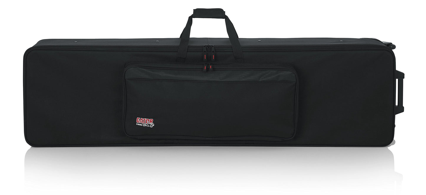 Gator Cases Lightweight Rolling Keyboard Case for Slim Extra Long 88 Note Keyboards and Electric Pianos (GK-88 SLXL)