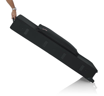 Gator GKB-88-SLIM Cases Lightweight Rolling Keyboard Case for Slim 88 Note Keyboards and Electric Pianos (GK-88 SLIM), Slim 88-Note, Black
