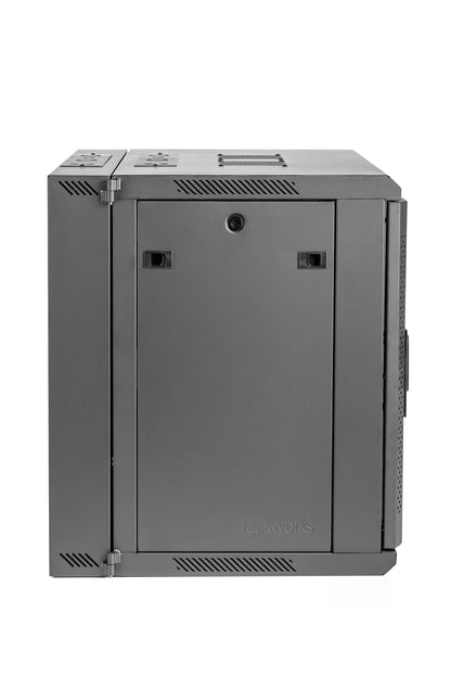 Gator Rackworks Sectional Wall Rack with Glass Door; 9U with 21" Rackable Depth (GRW2009509)