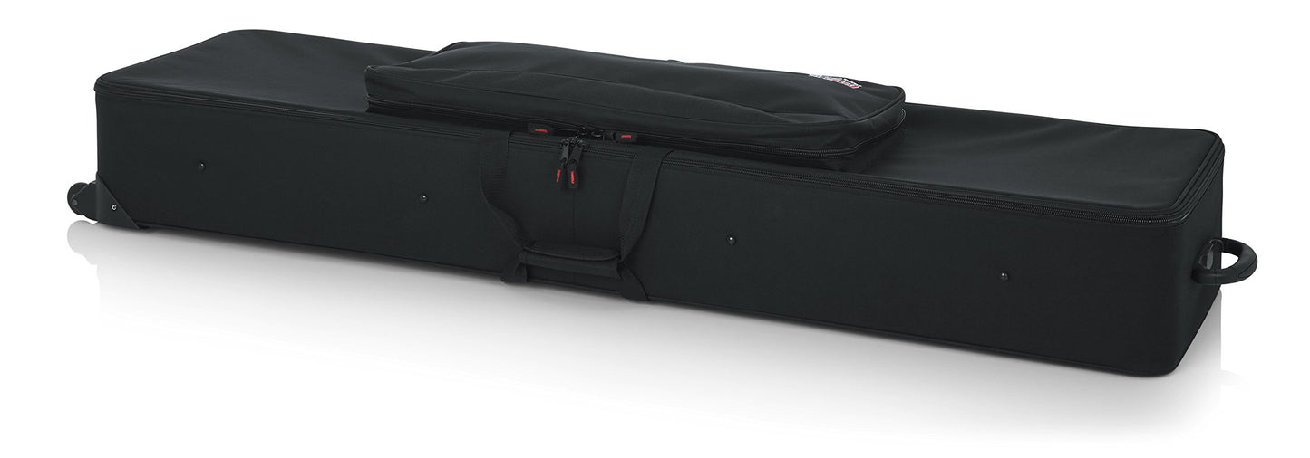 Gator Cases Lightweight Rolling Keyboard Case for Slim Extra Long 88 Note Keyboards and Electric Pianos (GK-88 SLXL)