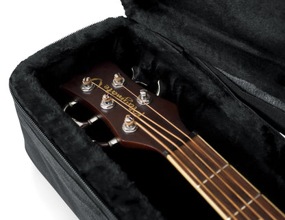 Gator Cases Lightweight Polyfoam Guitar Case for Acoustic Bass Guitars (GL-AC-BASS)