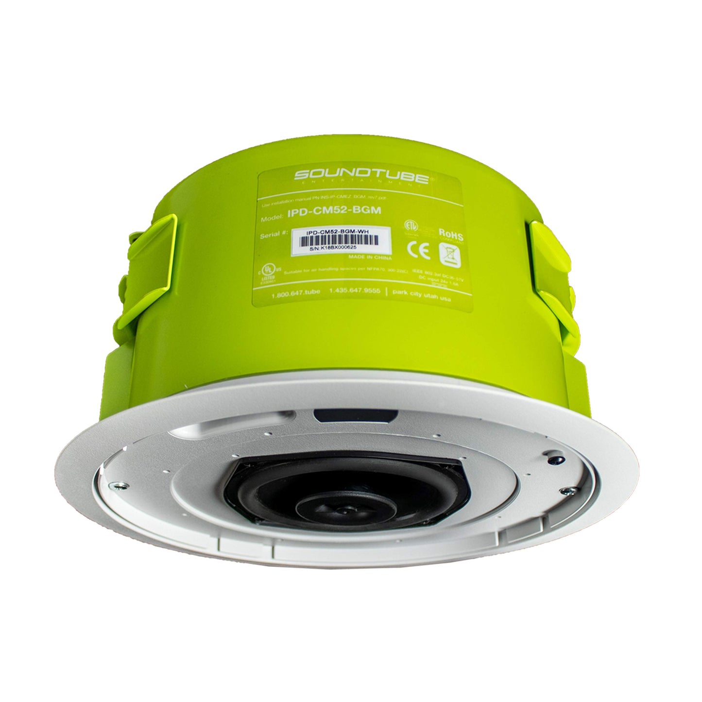 SOUNDTUBE IPD-CM52-BGM-WH in-Ceiling Speaker,White,40 Max. Wattage