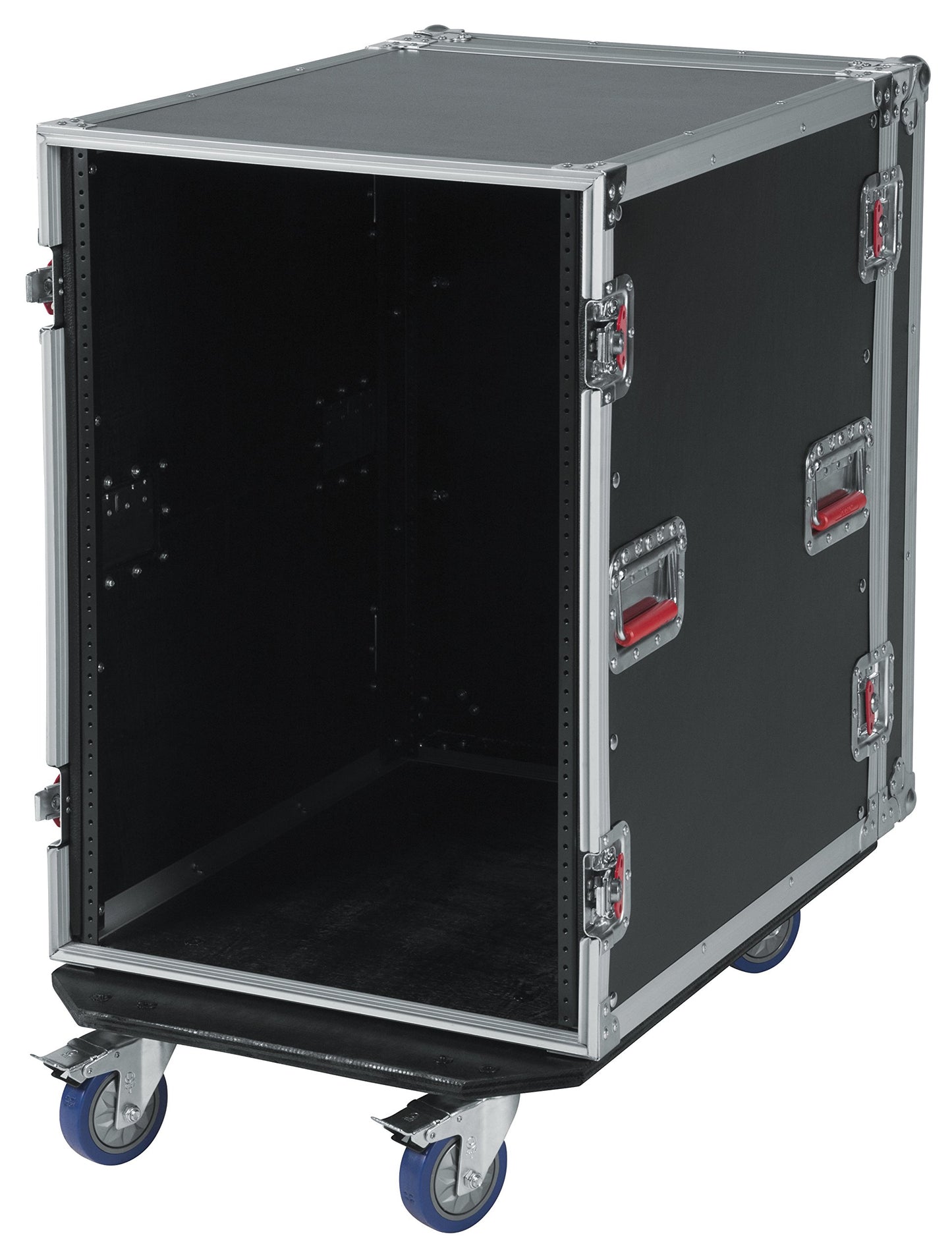 Gator Cases G-TOUR Deep Audio Road Rack with Heavy-Duty Casters and Tour Grade Hardware; 24" Rackable Depth, 16U (G-TOUR 16U CAST)
