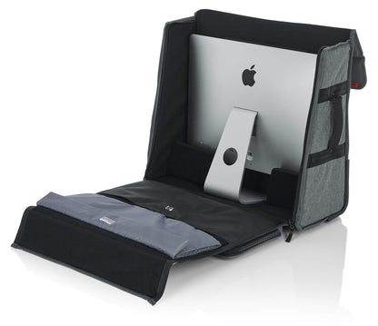 Gator Cases Creative Pro Series Nylon Carry Tote Bag for Apple 21.5" iMac Desktop Computer with Pull Handle and Wheels (G-CPR-IM21W)