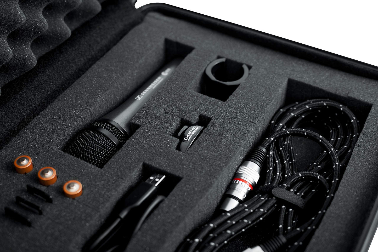 Gator Cases Molded Flight Case for Utility Equipment up to 11"x16"x5" with Diced Foam Interior and TSA Approved Locking Latch; (GTSA-UTLDF111605)