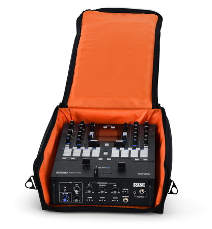 Gator Cases Club Series DJ Messenger Style Two-Channel Mixer Carry Bag with Bright Orange Interior; Designed to fit the Rane 72 (GCLUBRN72)