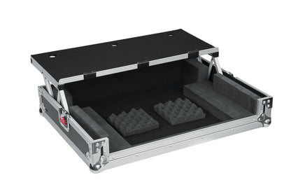 Gator Cases G-TOUR Series ATA Style Road Case for Medium Sized DJ Controllers with Sliding Laptop Platform; (G-TOURDSPUNICNTLB)