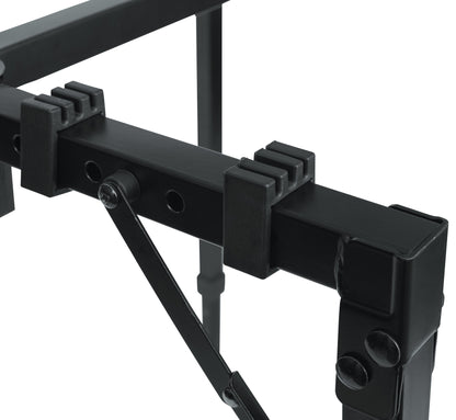 Gator Frameworks Adjustable T-Stand Folding Workstation or Keyboard Stand; Weight Capacity of 250lbs; (GFW-UTL-WS250)