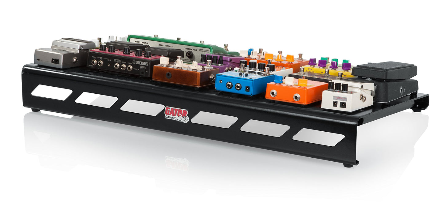 Gator Cases Aluminum Guitar Pedal Board with Carry Bag; Extra Large: 32" x 17" | Stealth Black (GPB-XBAK-1)