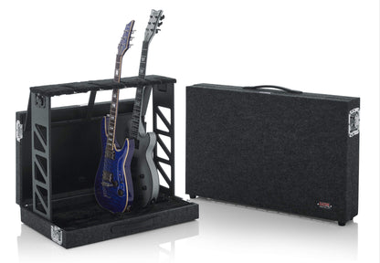Gator Cases Rack Style Guitar Stand; Holds up to (4) Acoustic, Electric, or Bass Guitars (GTRSTD4)